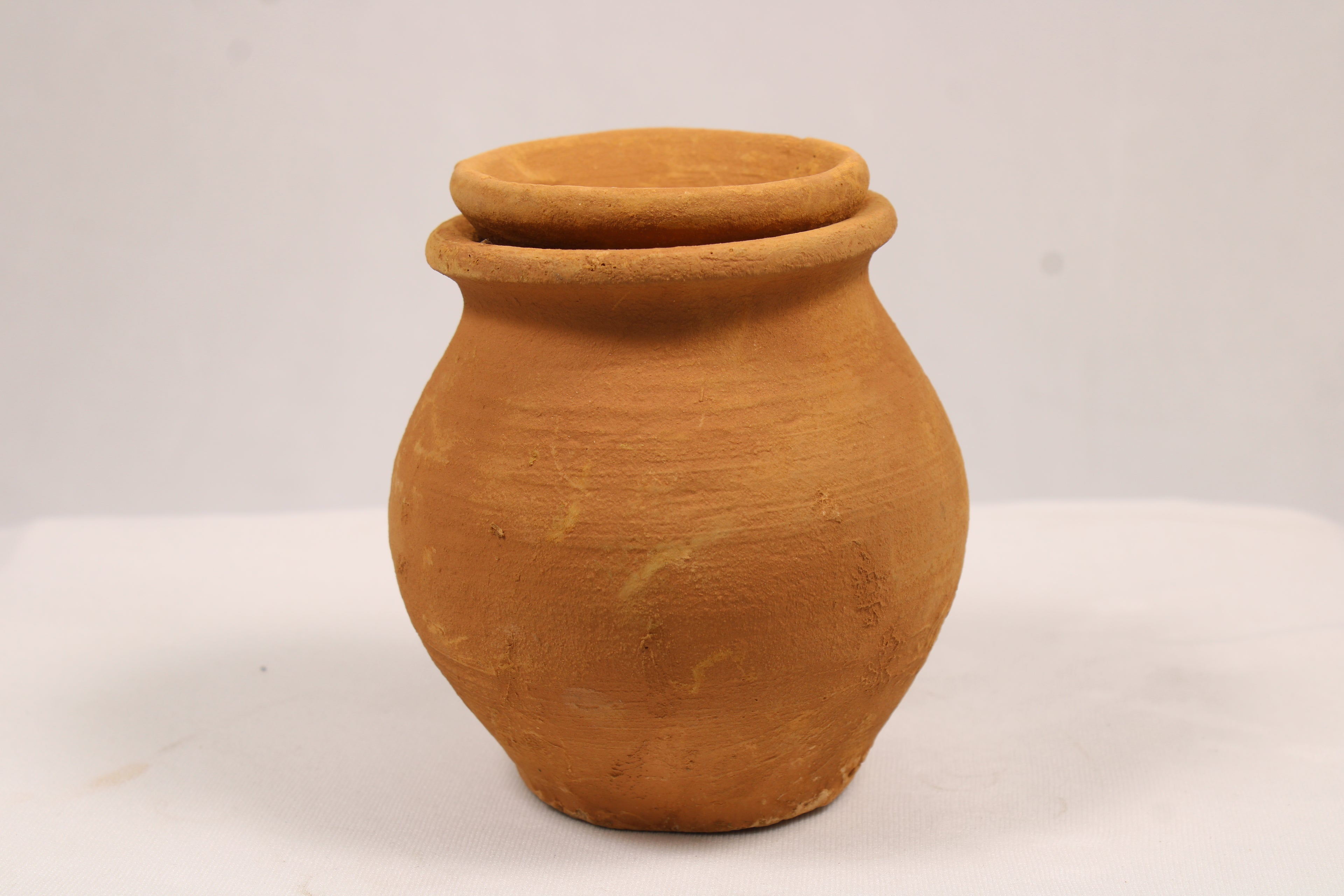 Traditional Terracotta Clay Pot with Lid | Handmade Matka Ghada for Water Storage, Home Decor, Kitchen, Festivals &amp; Rustic Decoration