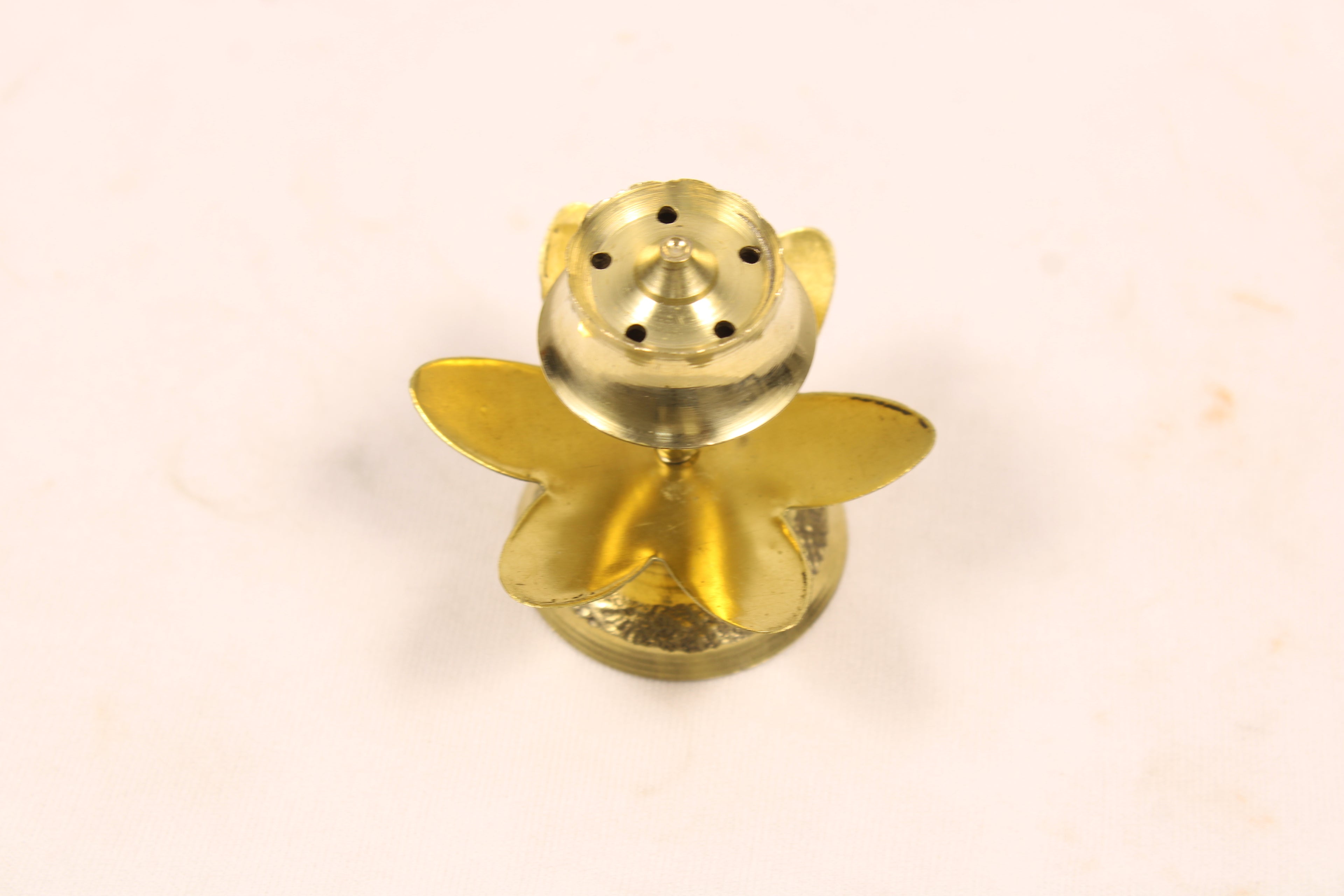 Brass Agarbatti Stand Flower Design | 5 Petal Incense Stick Holder | Brass Incense Stick Stand