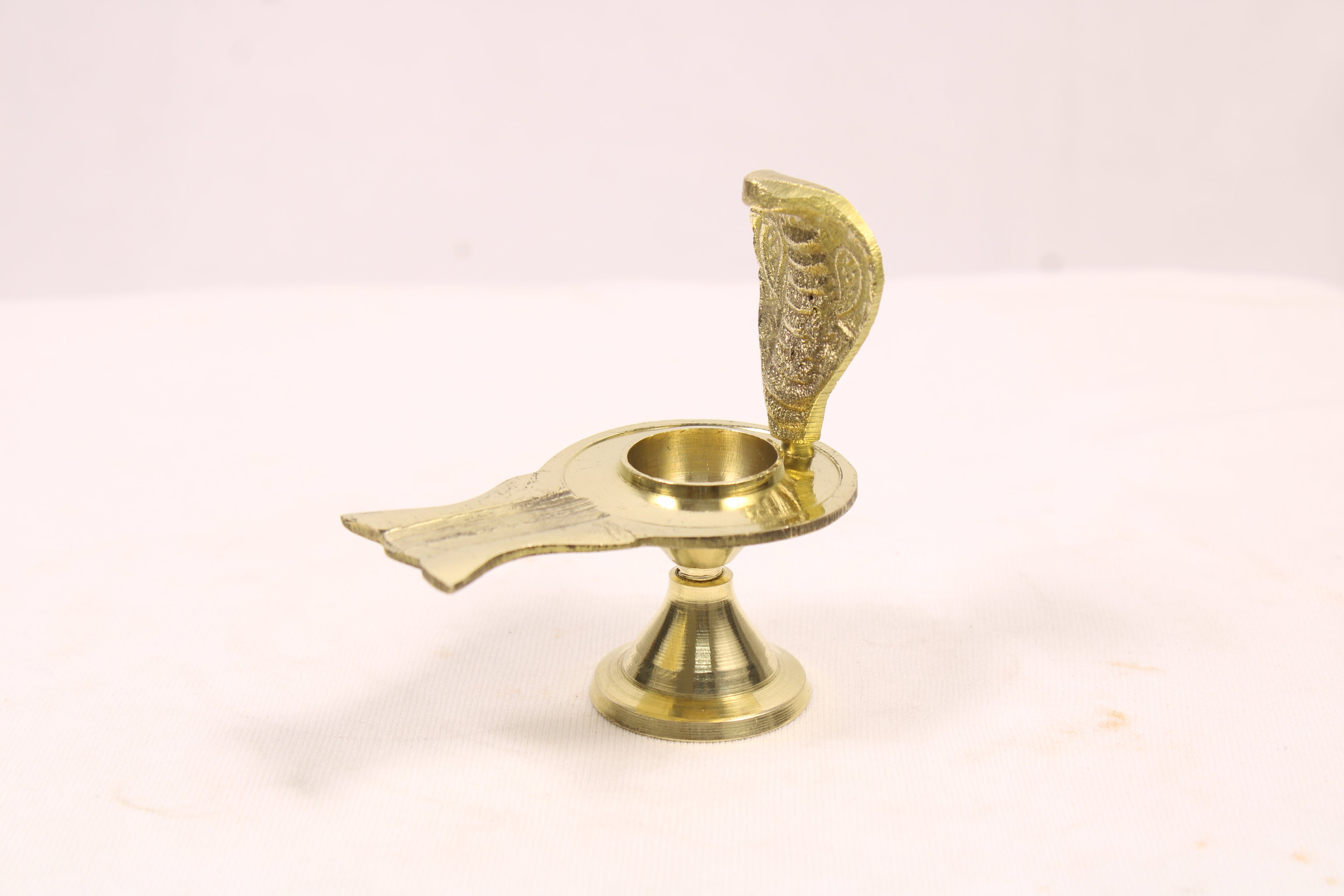 Black Shaligram Shivling with Brass Jalahari Yoni Base and Stand | Natural Stone Shiva Lingam for Puja, Abhishek, and Home Temple