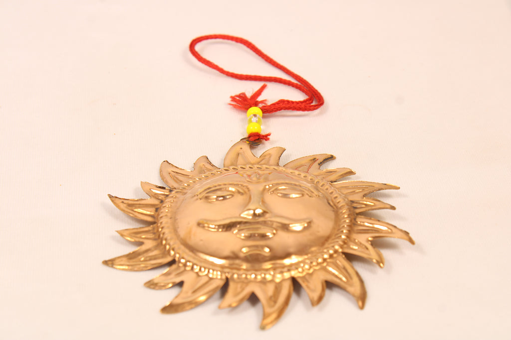 Copper Sun Wall Hanging | Sun God Vastu Decor | Spiritual & Positive Energy