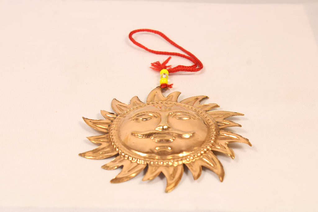Copper Sun Wall Hanging | Sun God Vastu Decor | Spiritual & Positive Energy