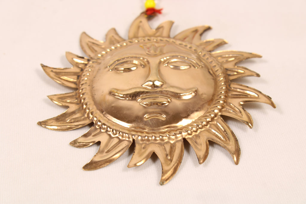 Copper Sun Wall Hanging | Sun God Vastu Decor | Spiritual & Positive Energy