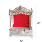 Handcrafted Openstyle Wooden Pooja Temple