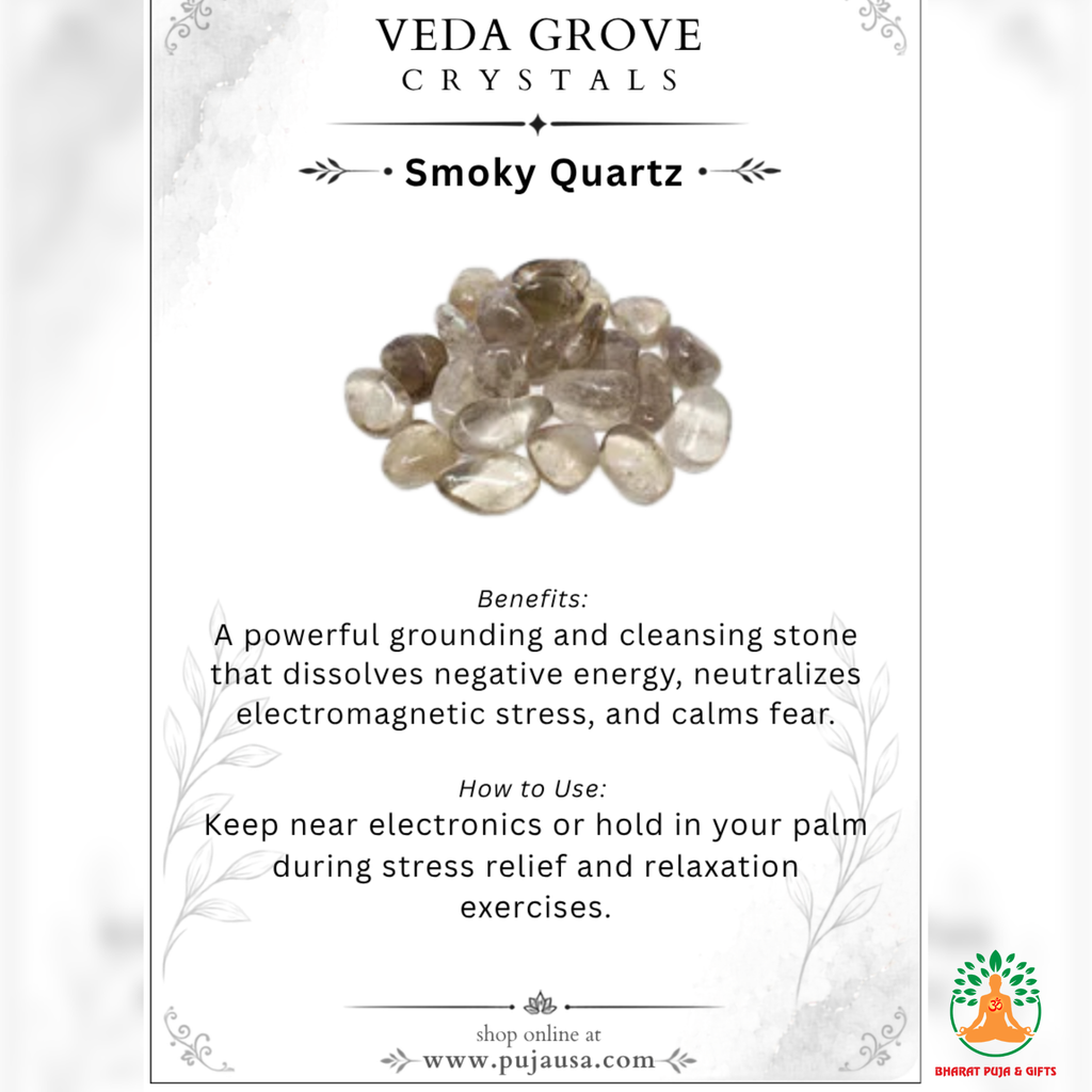 Smoky Quartz Tumble Stones – Polished Natural Gemstones | Manifestation and Healing Crystals