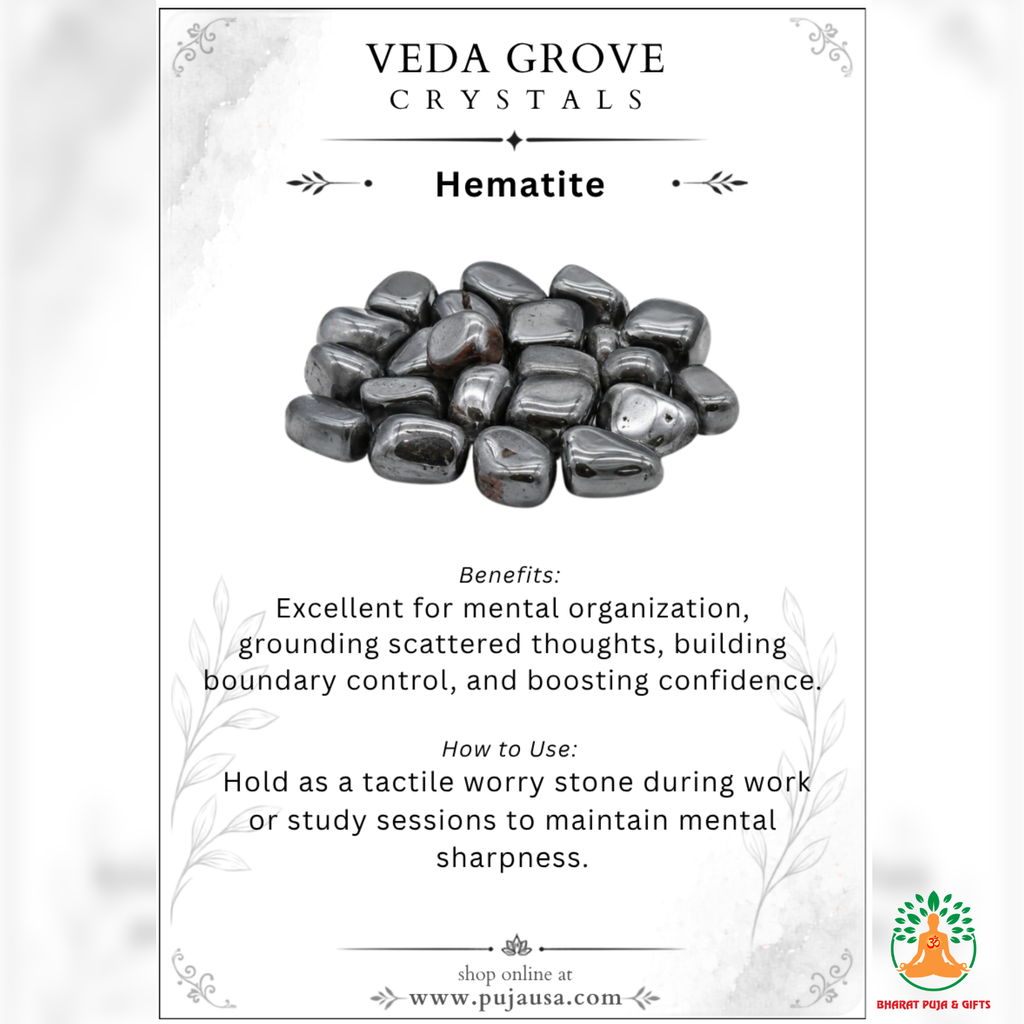 Hematite Tumble Stones – Polished Natural Gemstones | Manifestation Healing and Meditation Crystals