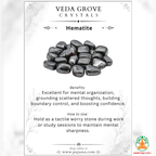 Hematite Tumble Stones – Polished Natural Gemstones | Manifestation Healing and Meditation Crystals