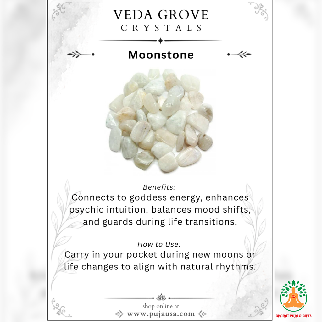 Natural Moonstone Tumble Stones – Polished Gemstones | Manifestation Healing and Meditation Crystals