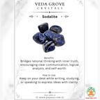 Natural Sodalite Tumble Stones – Polished Blue Gemstones | Manifestation and Healing Crystals