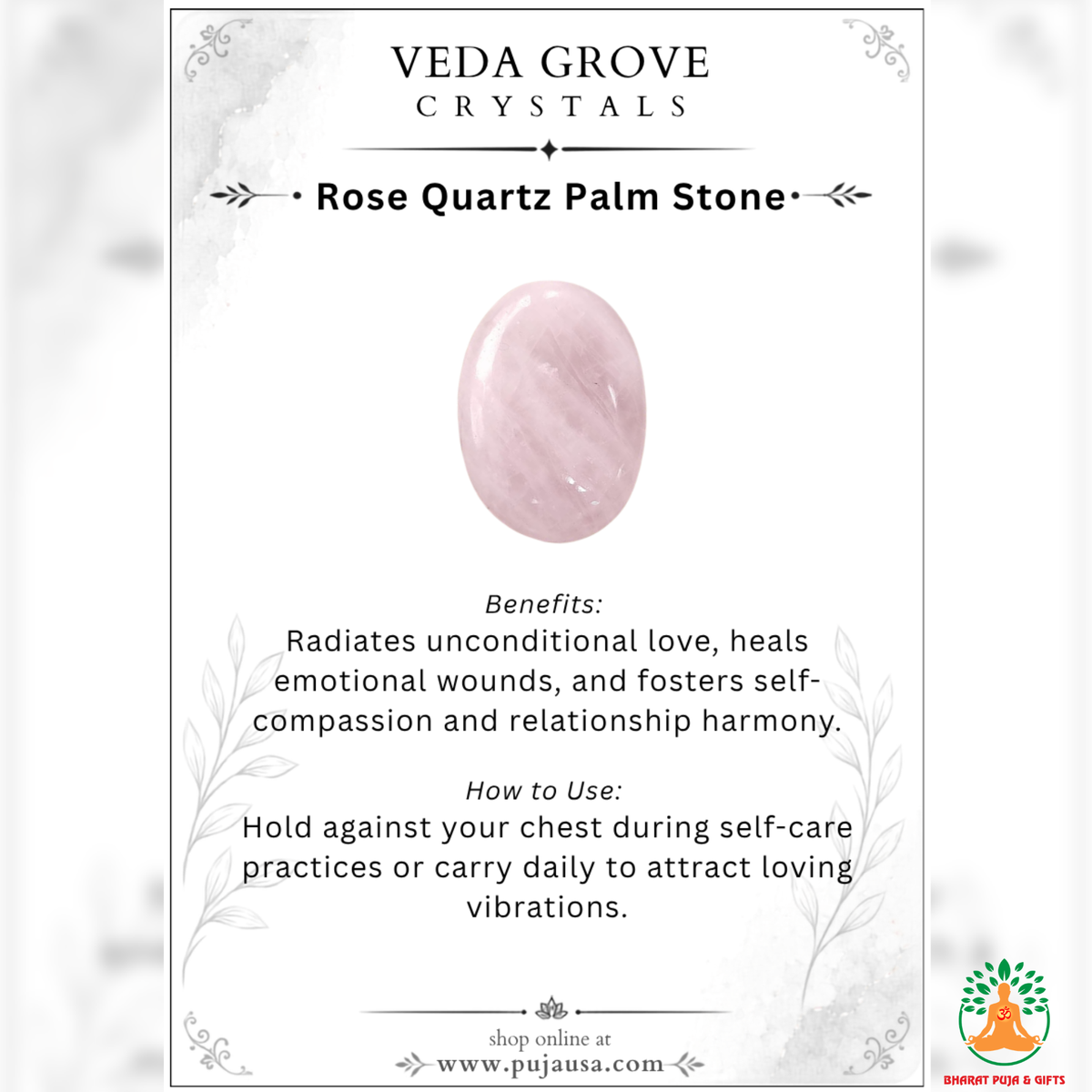 Rose Pink Quartz Palmstone Set of 3 | Natural Pink Crystal Palm Stones | Polished Oval Stones | Love & Self-Love Crystal