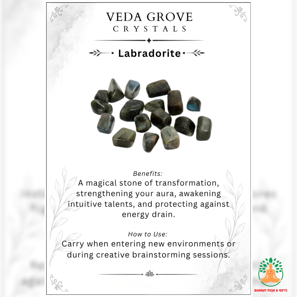 Labradorite Tumble Stones – Polished Natural Gemstones | Manifestation Healing and Meditation Crystals