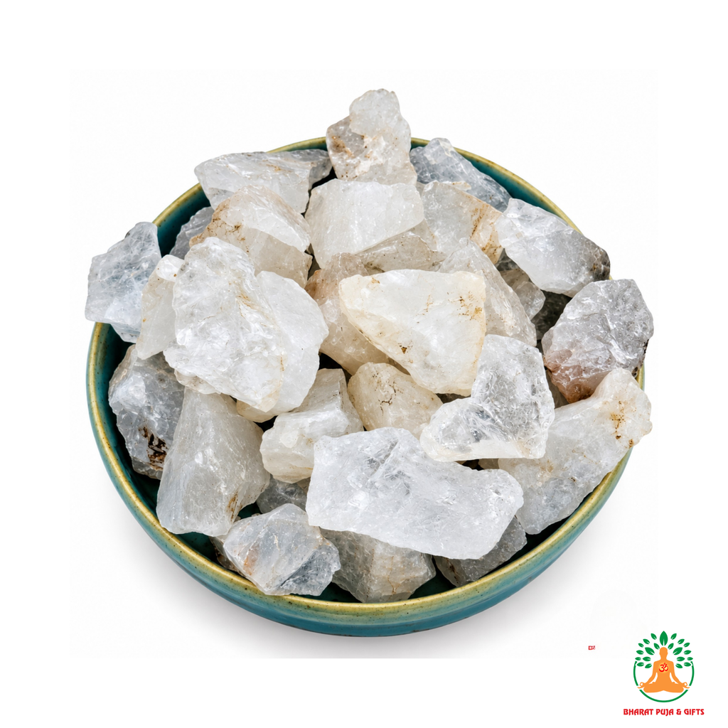 Clear Quartz Raw Crystals – Natural Rough Unpolished White Clear Quartz Stones | White Manifestation Healing and Meditation Crystals