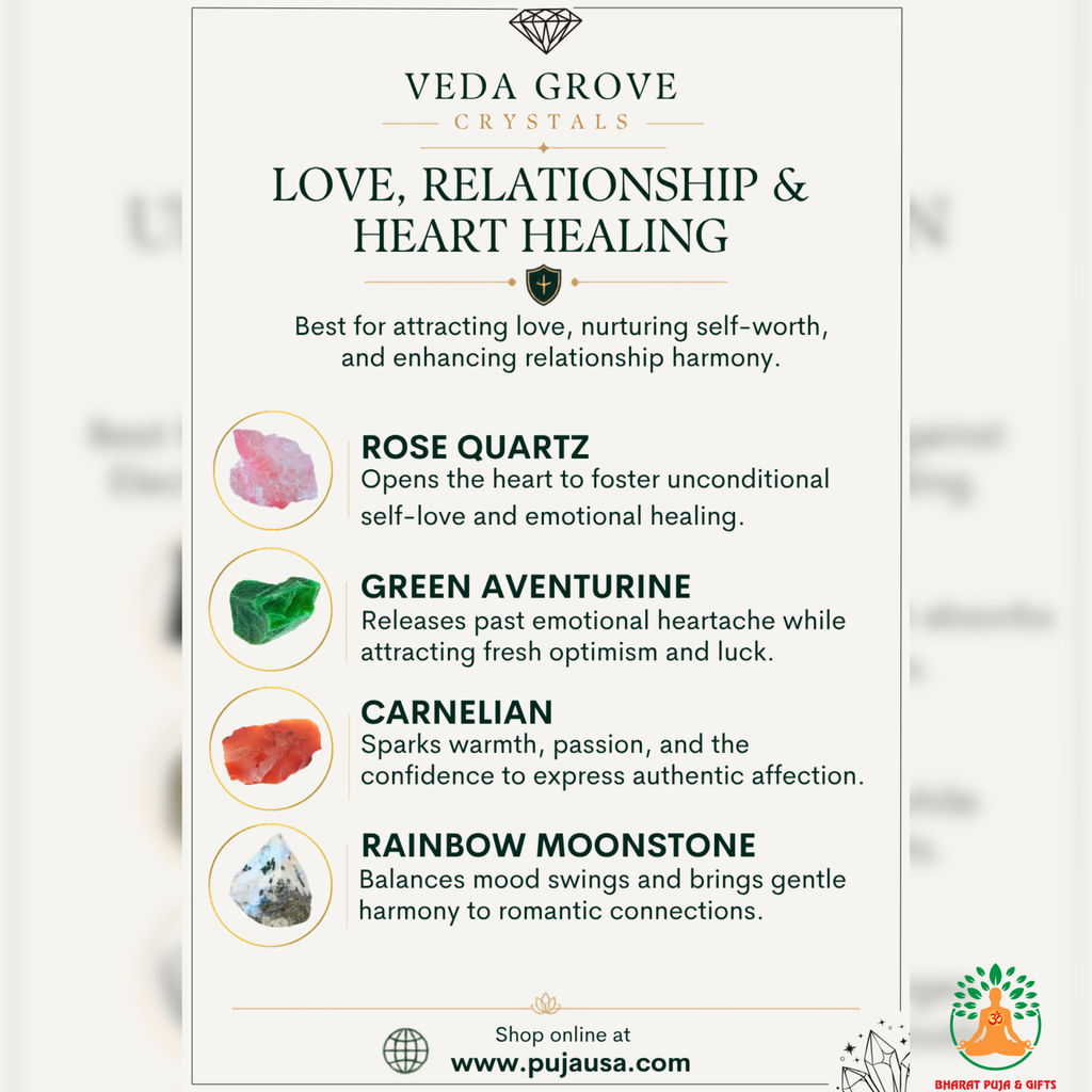 Love Relationship Raw Stone Set | Green Aventurine Carnelian Rainbow Moonstone Rose Quartz Natural Crystal Set | Spiritual Gift