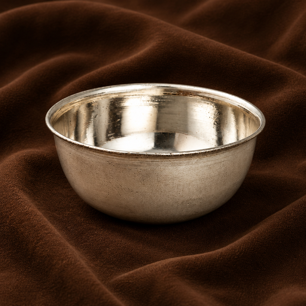 Pure Silver Small Round Bowl | Puja Katori & Offering Bowl