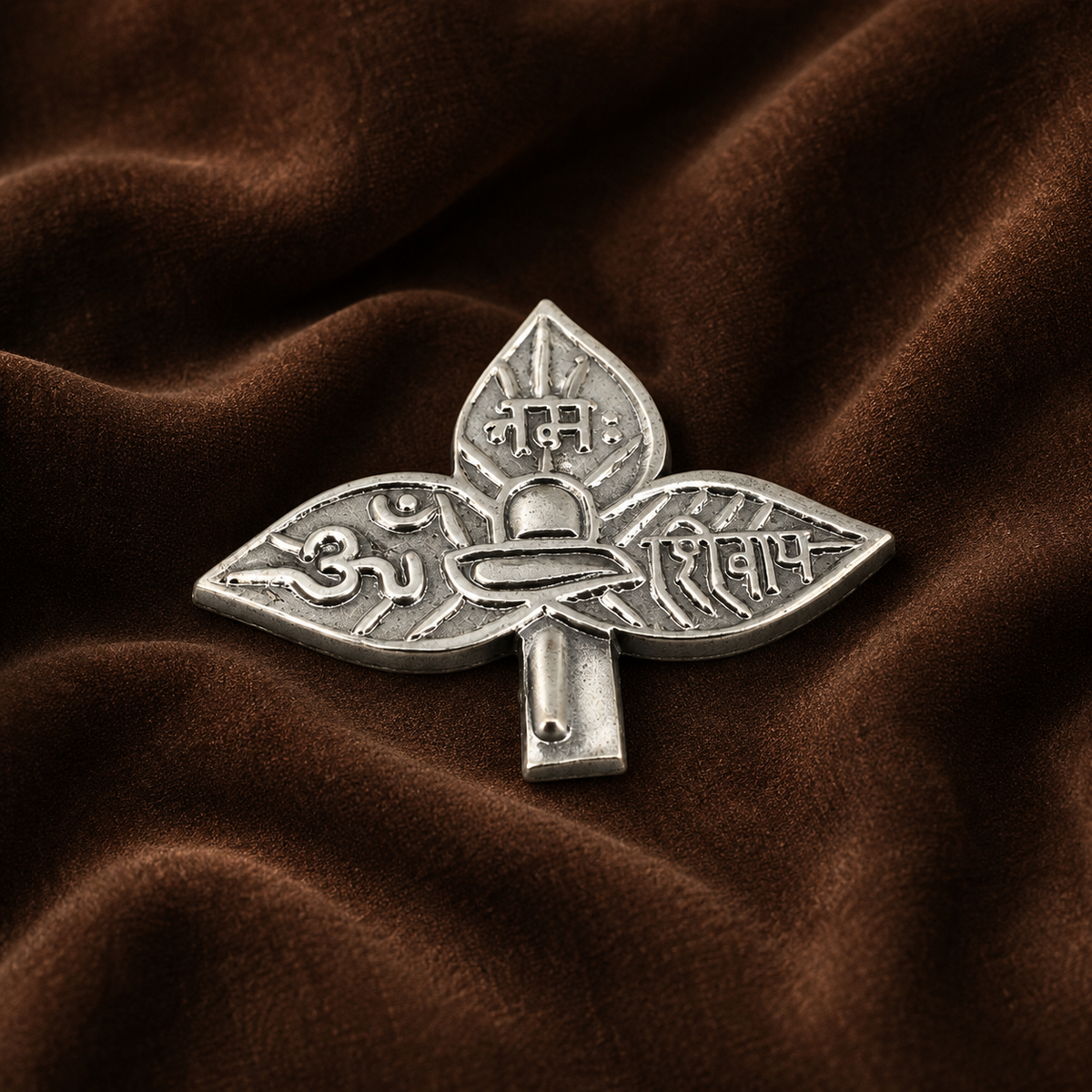 Pure Silver Bel Patra Leaf | Sacred Offering for Lord Shiva