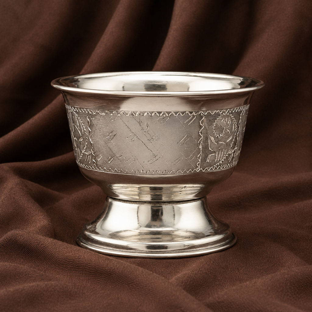 Pure Silver Sriman Cup 35g | Silver Chandan Cup | Silver Puja Cup