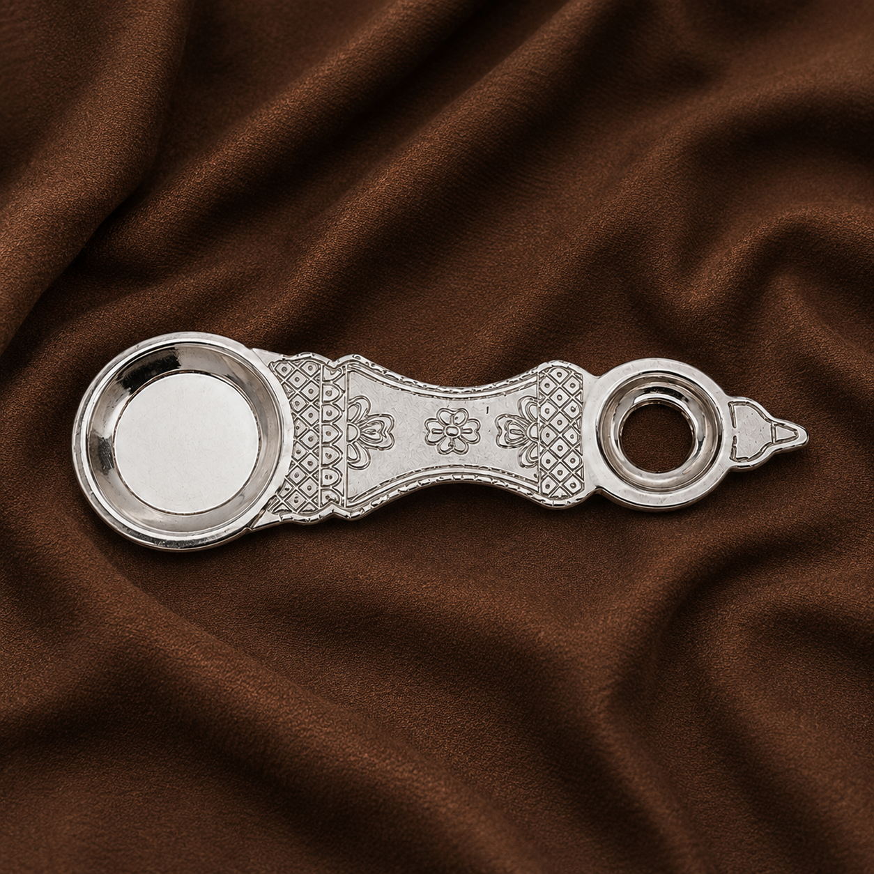Silver Kapur Holder | Pure Silver Camphor Aarti Holder | Silver Kapur Dani