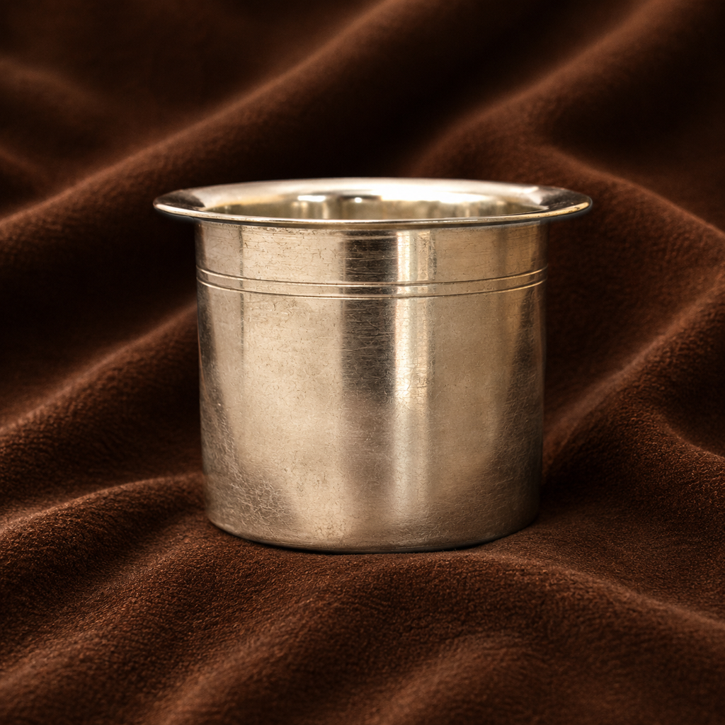 Silver Cup with Flared Rim | Silver Water Cup | Silver Puja Cup