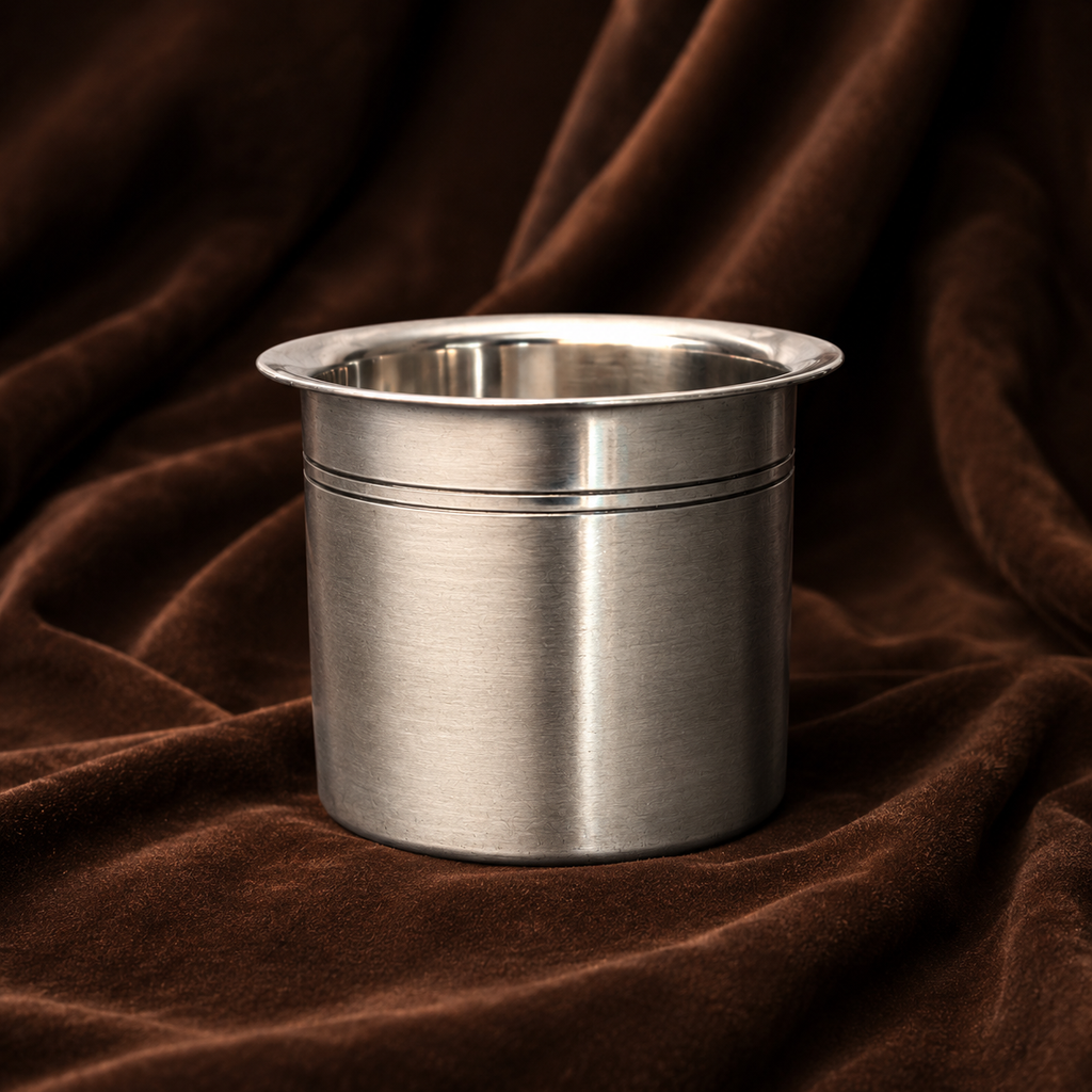 Silver Cup with Flared Rim | Silver Water Cup | Silver Puja Cup