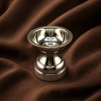 Pure Silver Traditional Pedestal Diya | 999 Fine Silver