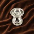 Pure Silver Traditional Pedestal Diya | 999 Fine Silver