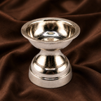 Pure Silver Traditional Pedestal Diya | 999 Fine Silver