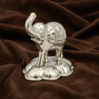 Sterling Silver Elephant Idol | Symbol of Wisdom, Prosperity & Good Fortune