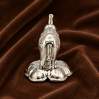 Sterling Silver Elephant Idol | Symbol of Wisdom, Prosperity & Good Fortune