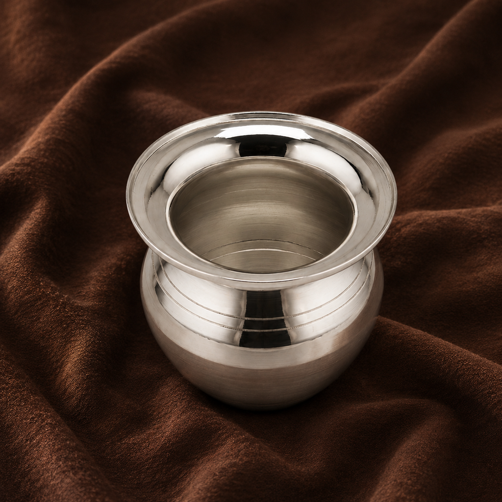 Pure Silver Kalash for Puja | Traditional Silver Pooja Kalash | Silver Water Pot