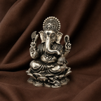 Pure Silver Ganesha Idol | 999 Silver Ganapati Idol | Silver Ganesha Murti