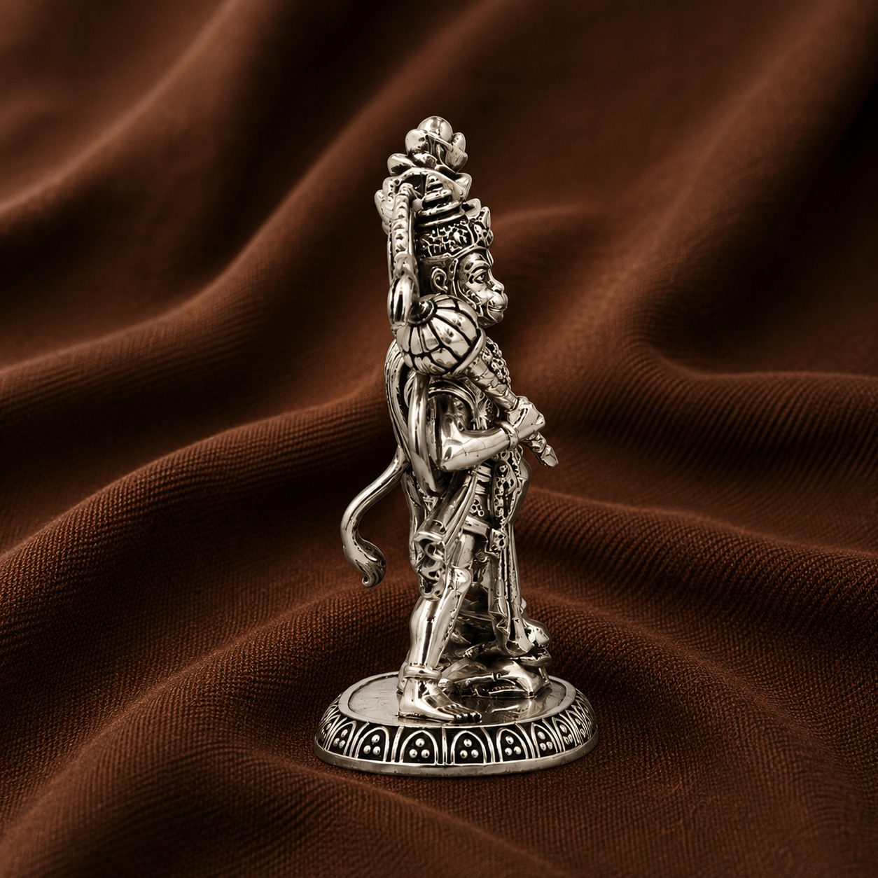 Pure Silver Hanuman Idol | 999 Silver Hanuman Murti