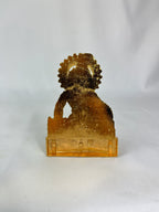 Gold Plated Baby Krishna Murti Idol for Pooja, Car Dashboard, Home, Office Décor, Gifting Decorative Showpiece, Temple Gift (Zinc, Golden)