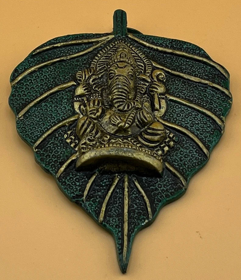 Leaf Ganesha Return Gift, Diwali, festival Decoration, Ganesh Wall Decor, housewarming Gift, Wedding, Pooja, Puja, Elephant God