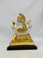 Ganesh Ji White and Golden for Puja and Home decor