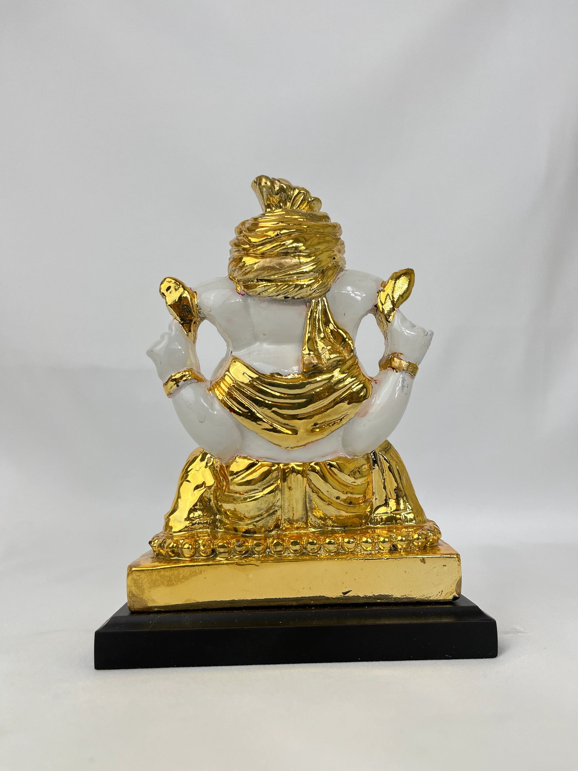 Ganesh Ji White and Golden for Puja and Home decor