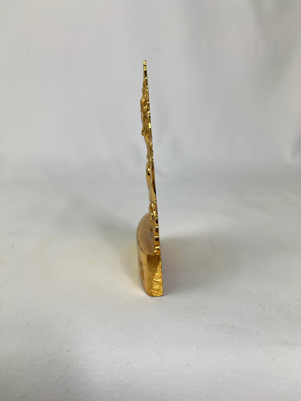 Gold Plated Baby Krishna Murti Idol for Pooja, Car Dashboard, Home, Office Décor, Gifting Decorative Showpiece, Temple Gift (Zinc, Golden)