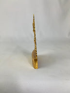 Gold Plated Baby Krishna Murti Idol for Pooja, Car Dashboard, Home, Office Décor, Gifting Decorative Showpiece, Temple Gift (Zinc, Golden)
