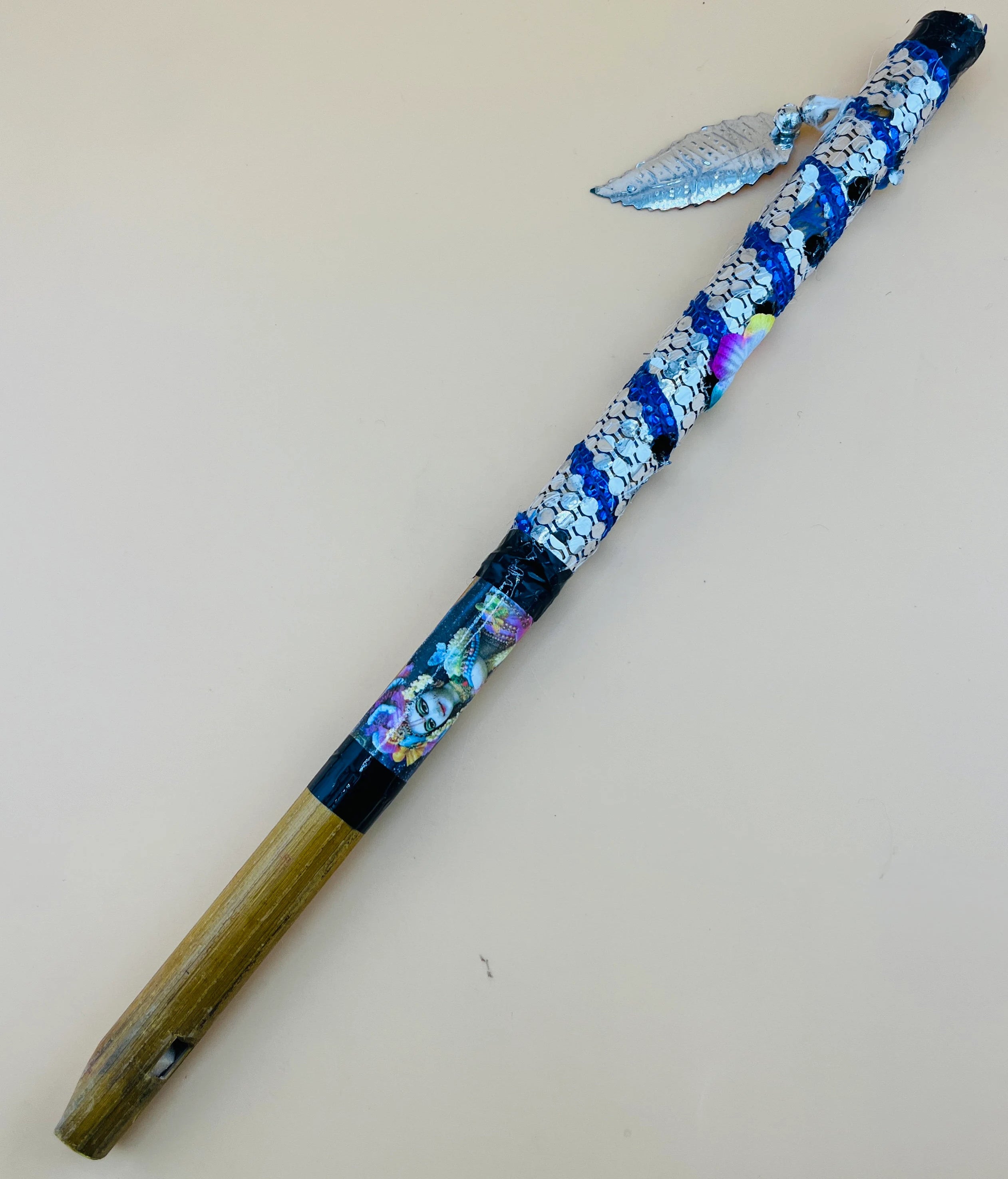 Bamboo Flute | Janmastami Kanhaji Basuri | Bamboo Flute Decorative Handmade Piccolo Bamboo Birthday Gifts, Janmastami Kanhaji Basuri