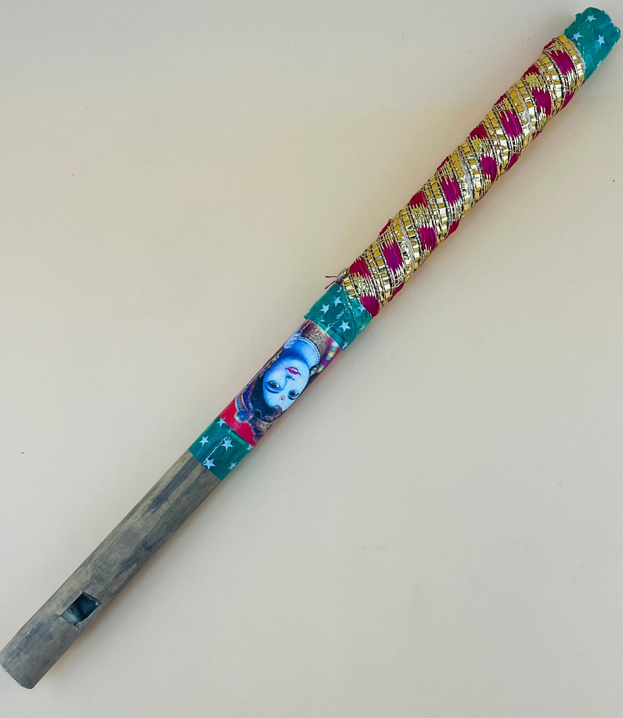 Bamboo Flute | Janmastami Kanhaji Basuri | Bamboo Flute Decorative Handmade Piccolo Bamboo Birthday Gifts, Janmastami Kanhaji Basuri