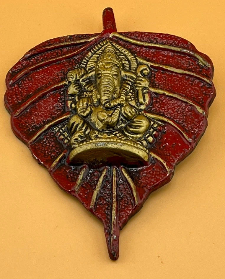 Leaf Ganesha Return Gift, Diwali, festival Decoration, Ganesh Wall Decor, housewarming Gift, Wedding, Pooja, Puja, Elephant God