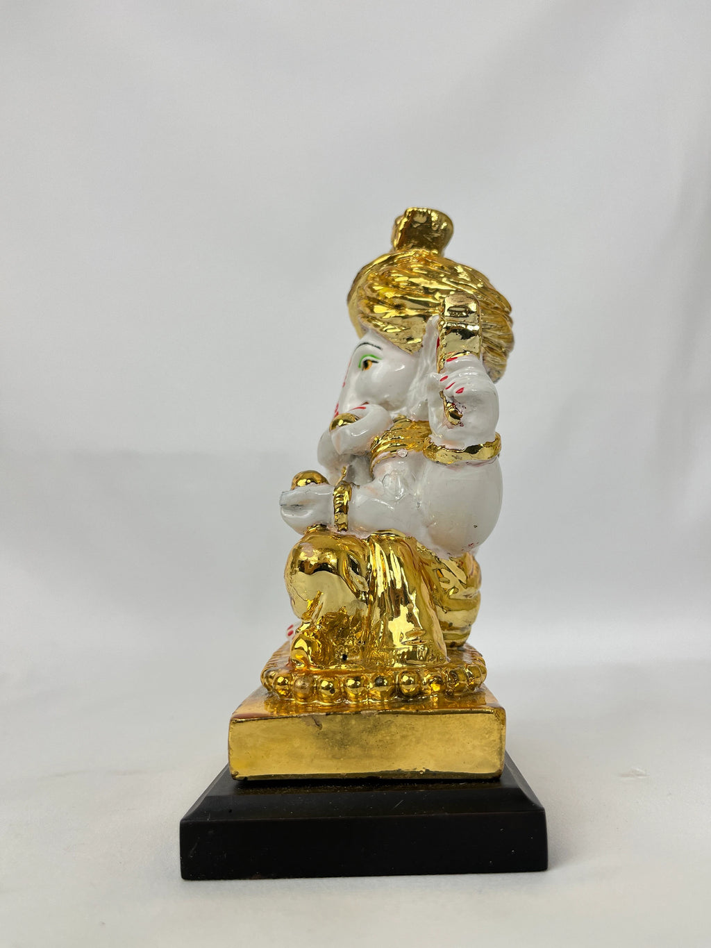 Ganesh Ji White and Golden for Puja and Home decor