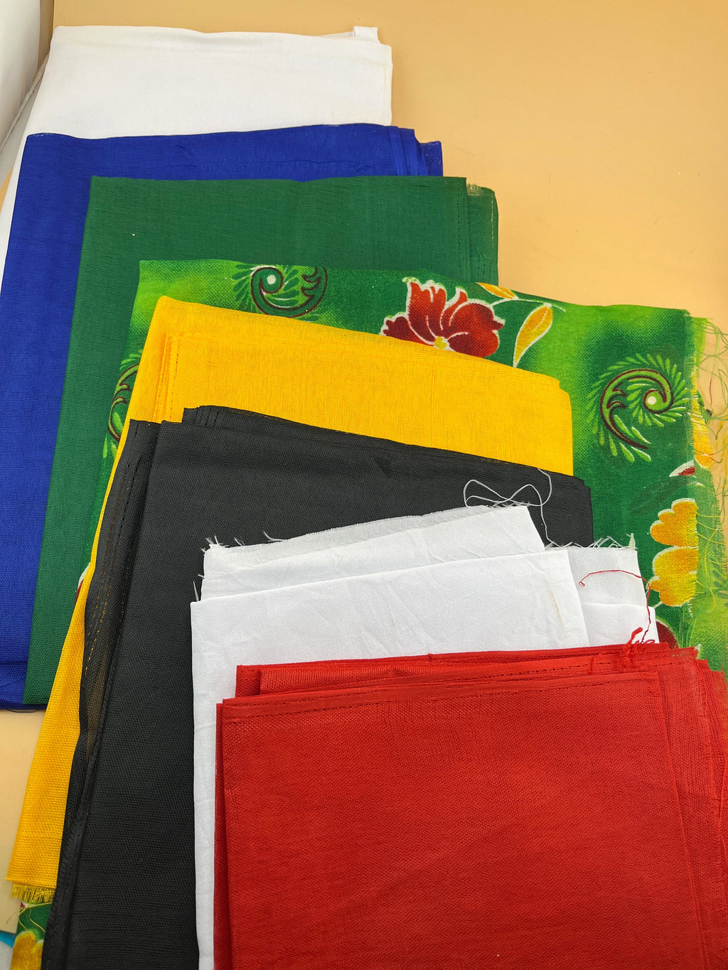 Navagraha Cloth Set for Navagraha Shanti Pooja Pack of 9 (Multicolor, Each 1 meter)