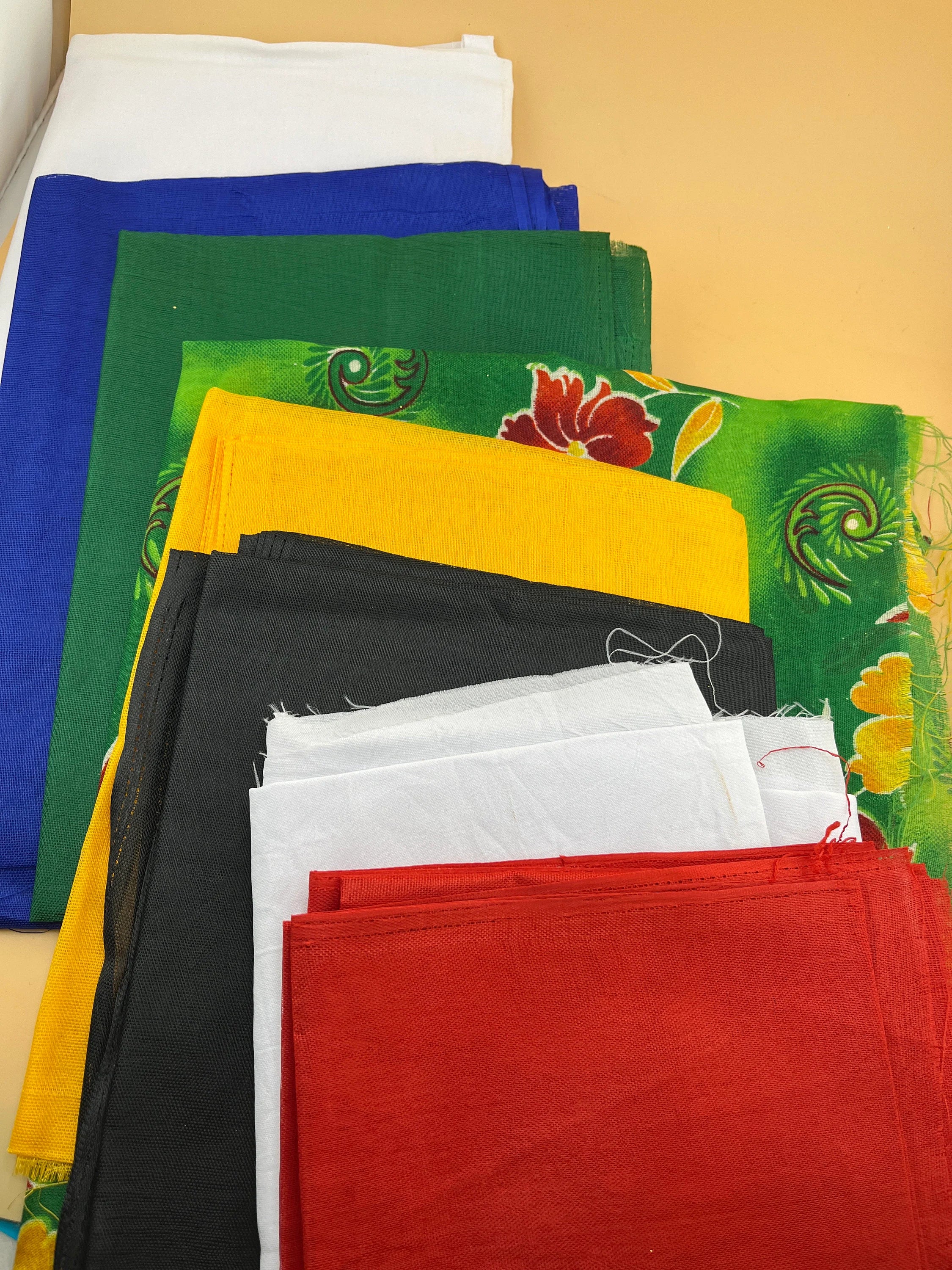 Navagraha Cloth Set for Navagraha Shanti Pooja Pack of 9 (Multicolor, Each 1 meter)