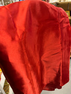 Plain Silky Satin Dress Fabric | Red and Green Satin Material 44/45" Width | Red and Green Satin Cloth