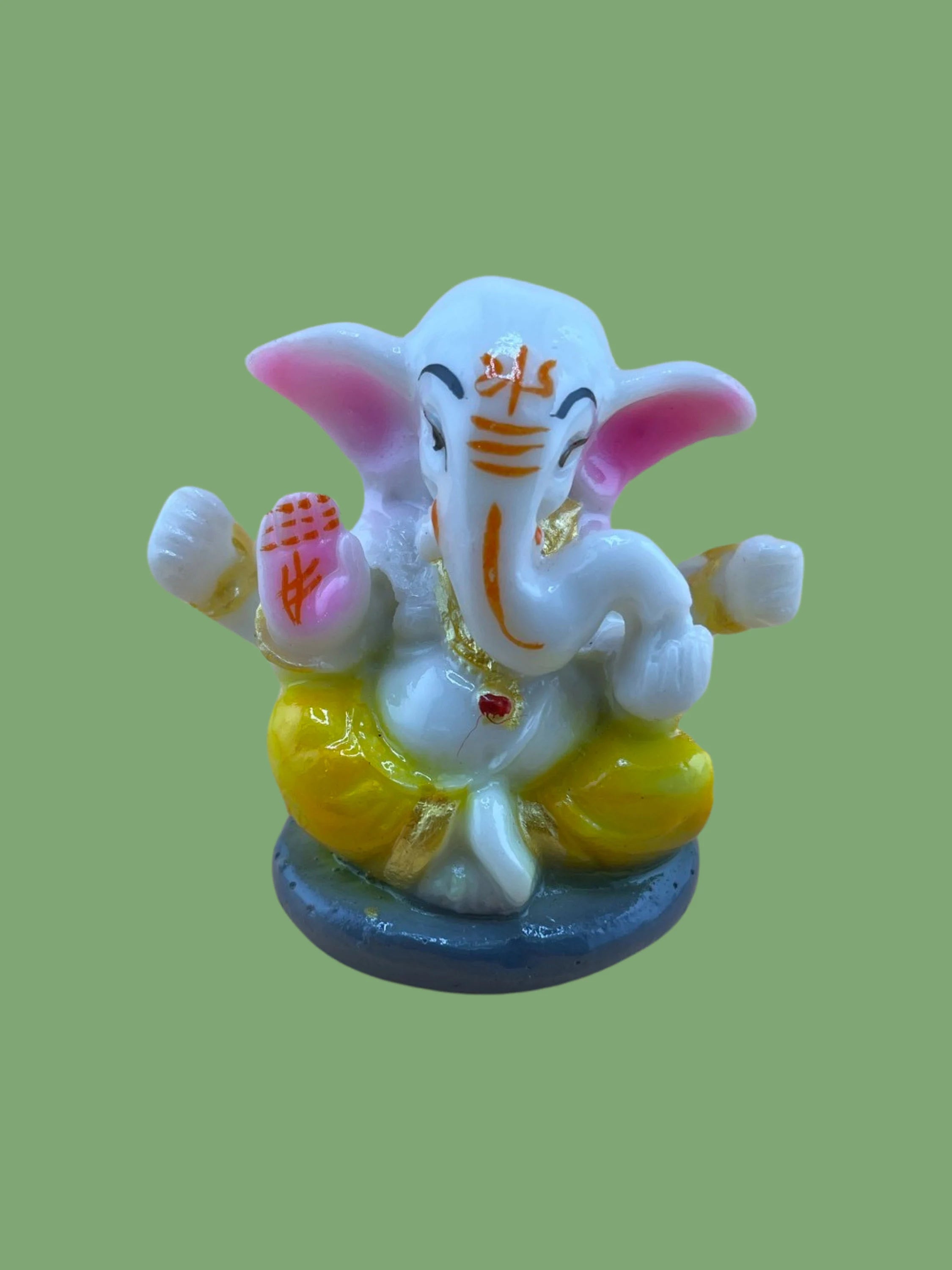 Ganesha for Car Dashboard Statue God Ganesh Murti Ganpati Idol Figurine Decorative Puja Idol Home Decor