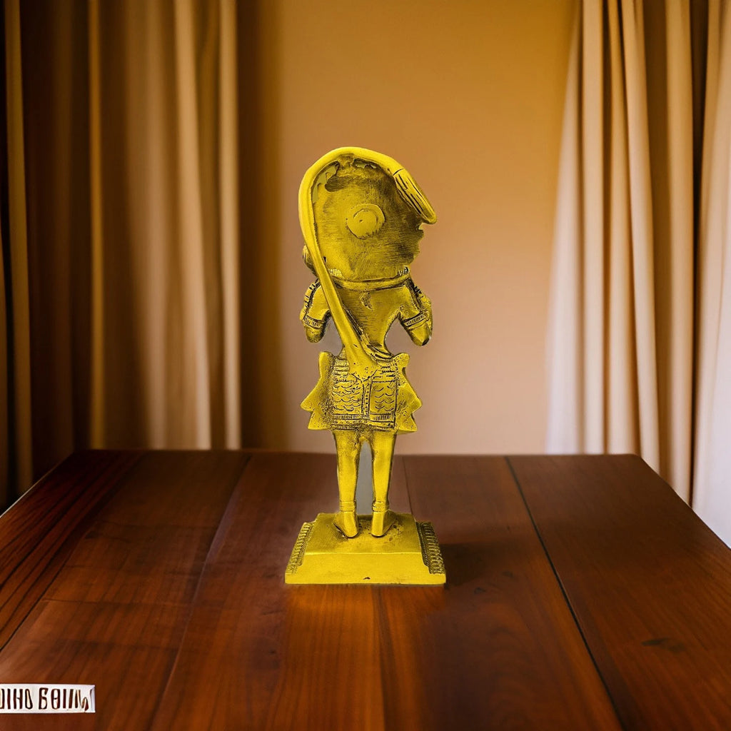 Standing Brass Hanuman blessing for home and office decor
