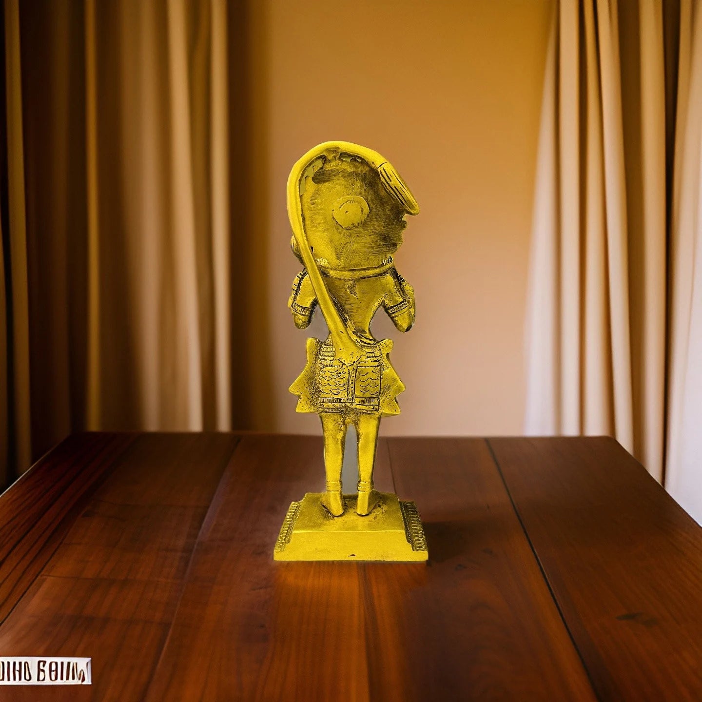Standing Brass Hanuman blessing for home and office decor