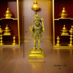 Standing Brass Hanuman blessing for home and office decor