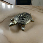 Brass Tortoise with Ganesha Engraved | Small Size Kachua with Ganapati | Good Luck Tortoise | Vastu Feng Shui Decor