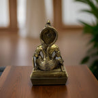 Lord Hanuman Sitting Fine Brass Statue, Hindu God Figurine