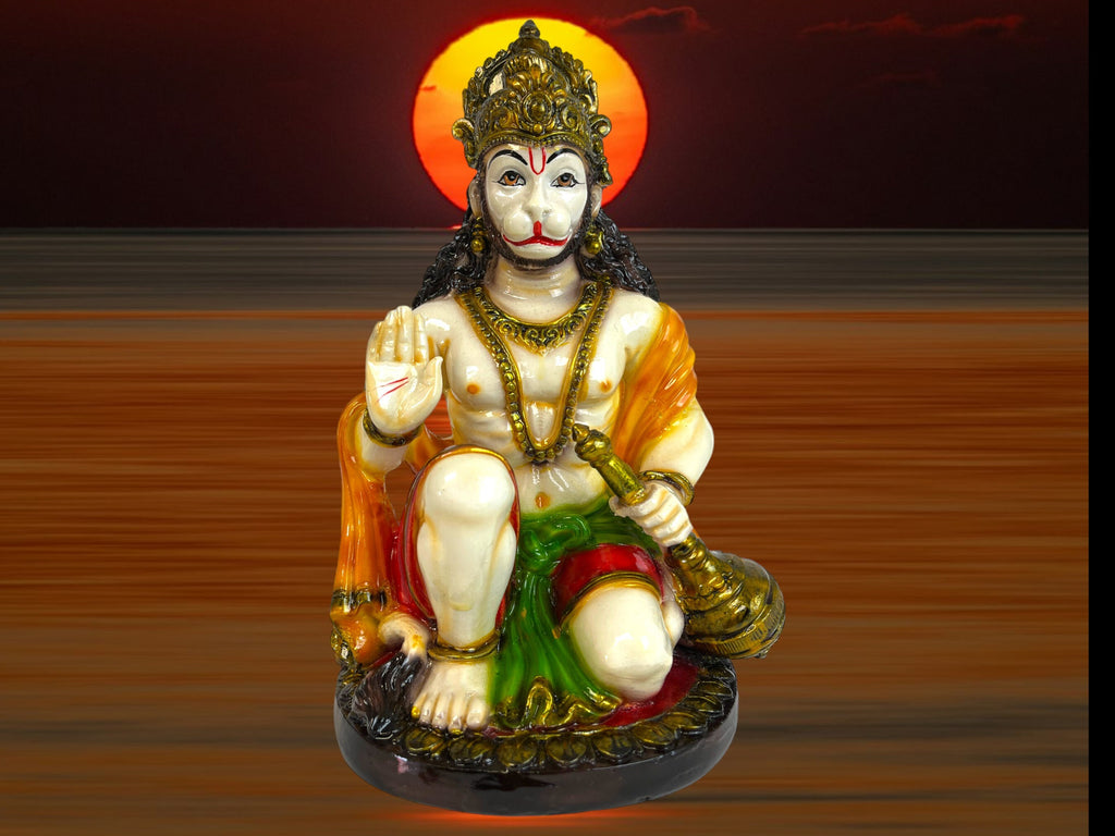 Sitting Hanuman for Pooja, Home and office Decor